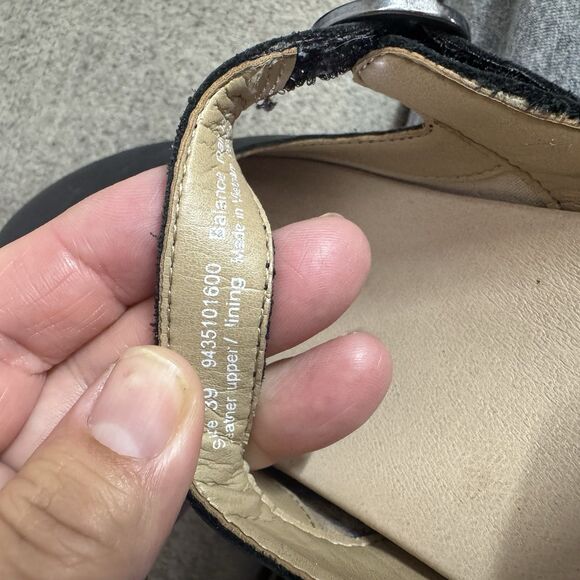 Dansko Clog Bria Mary Jane Mule SlipOn Black Nubuck Comfort Walking Size 39 US 9 - Picture 5 of 9